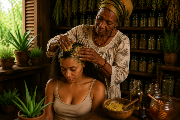 How to Stop Hair Fall and Wake Up Weak Roots Using Ginger, Coconut Oil, Honey & Lemon