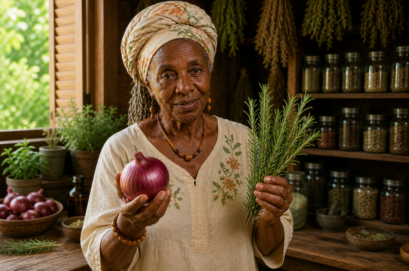 How to Grow Thicker, Fuller Hair Naturally Using Onion & Rosemary