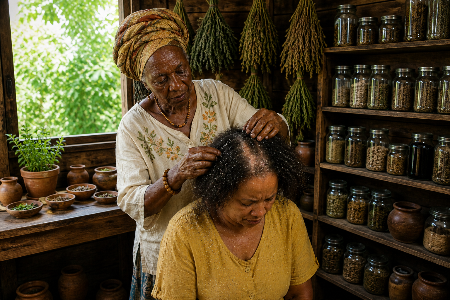 How to Get Rid of Dandruff and Scalp Buildup Naturally Using Neem, Willow Bark & Reetha
