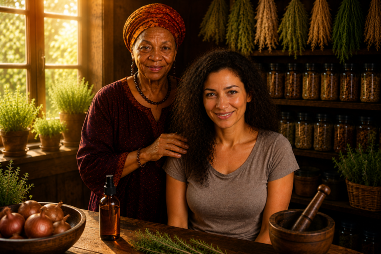 Stop Throwing Away Your Onion Skins — Grandma’s Rosemary & Clove Scalp Tonic for Thinning Hair