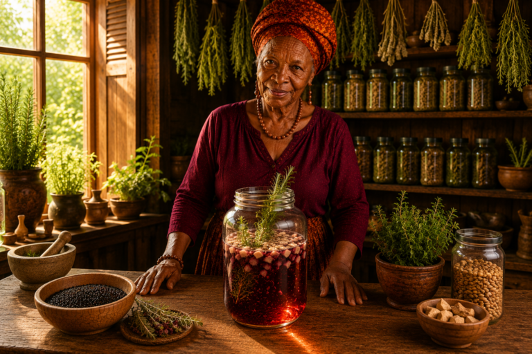Stop Throwing Away Your Papaya Seeds — Grandma’s Black Rice & Rosemary Tonic for Bald Spots and Thinning Edges